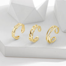 Load image into Gallery viewer, 3pcs/set Alloy Rings Set Fashion Temperamental Opening Adjustable Rings Jewelry Accessory for Women