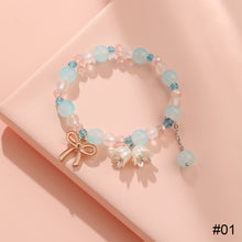 Load image into Gallery viewer, Flower Beaded Bracelet Fashion Simple Adjustable Gradient Beaded Bracelet Hand Jewelry Accessory