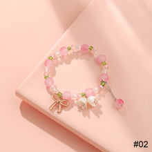Load image into Gallery viewer, Flower Beaded Bracelet Fashion Simple Adjustable Gradient Beaded Bracelet Hand Jewelry Accessory