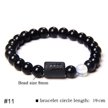 Load image into Gallery viewer, 12 Constellations Creative Fashion Bracelet Adjustable Elastic Rope Beaded Bracelet Jewelry Gift for Men Women