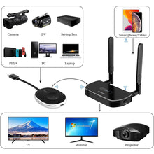 Load image into Gallery viewer, 5G 4K Wireless HDMI Video Transmitter and Receiver Extender Display Adapter Dongle for TV Stick Monitor Projector switch PC 50M