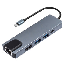 Load image into Gallery viewer, TC15 Type-c Docking Station Five-in-one Network Card Usb-c Hub Laptop