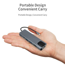 Load image into Gallery viewer, TC15 Type-c Docking Station Five-in-one Network Card Usb-c Hub Laptop