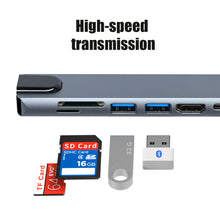 Load image into Gallery viewer, TC19 Type-c Docking Station Five-in-one Network Card Usb-c Hub Laptop