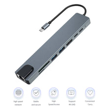 Load image into Gallery viewer, TC19 Type-c Docking Station Five-in-one Network Card Usb-c Hub Laptop