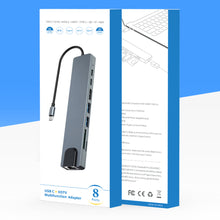 Load image into Gallery viewer, TC19 Type-c Docking Station Five-in-one Network Card Usb-c Hub Laptop