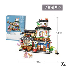 Load image into Gallery viewer, Lzakaya Small Granular Building Blocks Japanese Street View Puzzle Toys Festival Gift DIY Diamond Bricks Toys for Kids Adults Gift