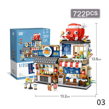 Load image into Gallery viewer, Lzakaya Small Granular Building Blocks Japanese Street View Puzzle Toys Festival Gift DIY Diamond Bricks Toys for Kids Adults Gift