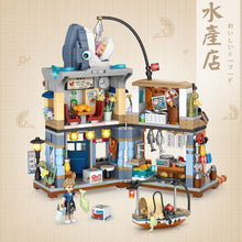 Load image into Gallery viewer, Lzakaya Small Granular Building Blocks Japanese Street View Puzzle Toys Festival Gift DIY Diamond Bricks Toys for Kids Adults Gift