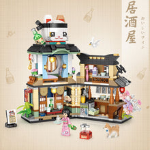 Load image into Gallery viewer, Lzakaya Small Granular Building Blocks Japanese Street View Puzzle Toys Festival Gift DIY Diamond Bricks Toys for Kids Adults Gift