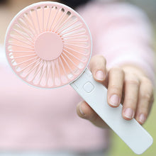 Load image into Gallery viewer, Handheld Mini Fan Portable Desktop USB Charging Fan 3 Speeds Adujustable Summer Cooling Fan for Home Outdoor