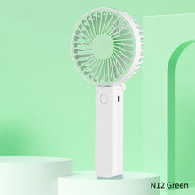 Load image into Gallery viewer, Handheld Mini Fan Portable Desktop USB Charging Fan 3 Speeds Adujustable Summer Cooling Fan for Home Outdoor