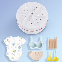 Load image into Gallery viewer, Mini Washing Machine USB Rotating Turbine Portable Washing Machine For Socks Underwear Wash Dishes For Travel Home Business Trip