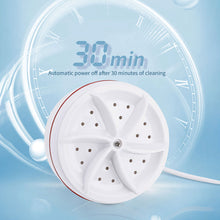 Load image into Gallery viewer, Mini Washing Machine USB Rotating Turbine Portable Washing Machine For Socks Underwear Wash Dishes For Travel Home Business Trip