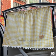 Load image into Gallery viewer, Universal Cute Cartoon Bear Car Sun Shade Curtains Car Styling Rear Side Window Windshield Sunshade Protect Window Curtains