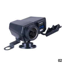 Load image into Gallery viewer, 12V-24V 5V 4.2A Motorcycle Dual USB Cigarette Lighter Socket Power Portable Waterproof Motorbike Charger Accessories