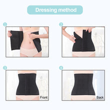 Load image into Gallery viewer, Girdle Belt With Hook Steel Bone Waist Trainer Slimming Corset Women Body Shaper For Tummy Control Shapewear 28cm Width