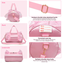 Load image into Gallery viewer, Children's Dance Shoulder Bag Latin Ballet Yoga Sports Bag Lace Style Princess Wind Large Capacity Glitter Handbag Dance Equipment