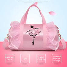 Load image into Gallery viewer, Children's Dance Shoulder Bag Latin Ballet Yoga Sports Bag Lace Style Princess Wind Large Capacity Glitter Handbag Dance Equipment