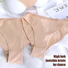 Load image into Gallery viewer, Dance Special Antibacterial Underwear Invisible High Waist Solid Color Practice Briefs Performance Art Test Body Training Special Leggings