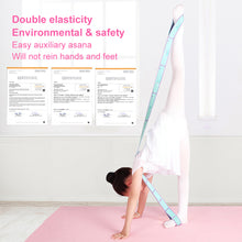Load image into Gallery viewer, Multifunctional Dance Yoga Pilates Aids With Dance Correction Elastic Band Training Band Segmented Asana Tension Band Back Stretching Resistance Band For Beginners