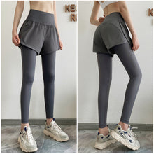 Load image into Gallery viewer, Fake Two-Piece High Waist Buttock Lifting Abdominal Yoga Pants With Pocket Gym Pilates Jogging Sports Training Women's Tight Sweatpants