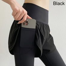 Load image into Gallery viewer, Fake Two-Piece High Waist Buttock Lifting Abdominal Yoga Pants With Pocket Gym Pilates Jogging Sports Training Women's Tight Sweatpants
