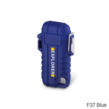 Load image into Gallery viewer, USB Lighter Outdoor Windproof Plasma Flameless Lighter Camping Waterproof Retractable Electric Double Arc Type-C Rechargeable