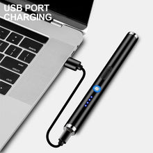 Load image into Gallery viewer, USB Rechargeable Kitchen Lighter Metal Windproof Dual Arc Plasma Lighter Candle Gas Stove Cooking Ignition Electric Lighter
