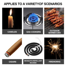 Load image into Gallery viewer, USB Rechargeable Kitchen Lighter Metal Windproof Dual Arc Plasma Lighter Candle Gas Stove Cooking Ignition Electric Lighter