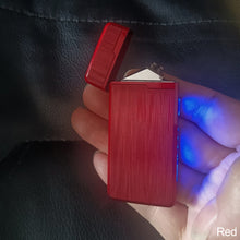 Load image into Gallery viewer, USB Rechargeable Lighter Men Electric Lighter Plasma Dual ARC Windproof Flameless Lighter For Gift Touch Sensor Lighter