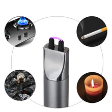 Load image into Gallery viewer, USB Rechargeable Candle Kitchen Gas Stove Ignition Mini Power Display Electric Pulse Flameless Arc Lighter