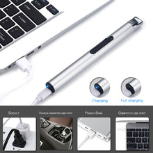 Load image into Gallery viewer, USB Rechargeable Candle Kitchen Gas Stove Ignition Mini Power Display Electric Pulse Flameless Arc Lighter