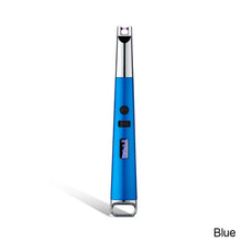 Load image into Gallery viewer, Outdoor Lighters USB Electric Rechargeable Long Kitchen Lighter for Stove Windproof LED Plasma Arc Flameless Candle