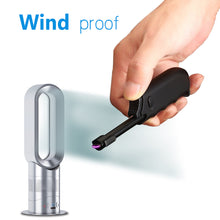 Load image into Gallery viewer, Safety Switch On USB Plasma Rechargeable Adjustable Lighter Suitable For Kitchen Camping Travel