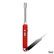 Load image into Gallery viewer, 360° USB Electric Rechargeable Kitchen Long Lighter Suitable for Stove Ignition Windproof LED Plasma Arc Flameless Lighter