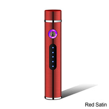 Load image into Gallery viewer, Men's Portable Dual Arc Plasma Charging USB Lighter Mini Metal Windproof Cylindrical Lighter