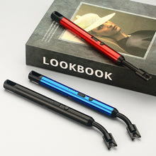 Load image into Gallery viewer, 360 Degree Hose Lighters USB Electric Rechargeable Long Kitchen Lighter For Stove Windproof LED Plasma Arc Flameless Candle
