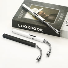Load image into Gallery viewer, USB Type-C Fast Charging Metal Elbow Electric Arc Ignition Gun Windproof Kitchen Candle Gas Stove Pulse Plasma Lighter