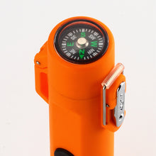 Load image into Gallery viewer, Camping USB Lighter Outdoor Compass Waterproof Electric Double Arc Windproof Portable Torch Lighting Survival Ignition Tool