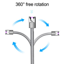 Load image into Gallery viewer, 360° Camping USB Lighter Outdoor Waterproof Electric Double Arc Windproof Portable Survival Ignition Tool
