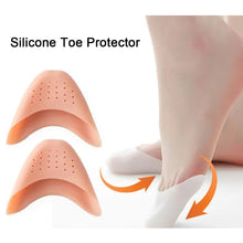 Load image into Gallery viewer, Silicone Toe Protector Toe Care Forefoot Pad Comfortable Breathable Dance Toe Protector Anterior Palm Pain Prevention Foot Care