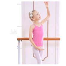 Load image into Gallery viewer, Children's Dance Costume Sleeveless Suspender Jumpsuit Closed Crotch Dance Costume Girls Summer Tight Dance Training Clothes