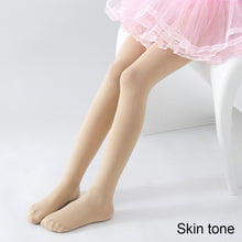 Load image into Gallery viewer, Girls' Velvet Bottomed Pantyhose Anti Slip Sole Dance Socks Comfortable High Elastic Stockings Pantyhose