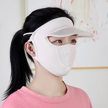 Load image into Gallery viewer, Summer Sunscreen Sunshade Face Shield Outdoor Cycling UV Resistant Sunshade Mask with Brim Lightweight Ice Silk Sunscreen Face Shield