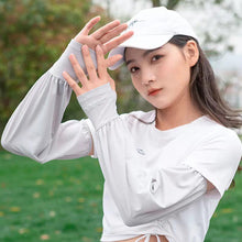 Load image into Gallery viewer, Summer Ice Silk Sunscreen Sleeves Cycling Driving Ultraviolet-proof Sleeves Loose Sunscreen Sleeves Arm Sleeves for Women