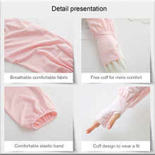 Load image into Gallery viewer, Summer Ice Silk Sunscreen Sleeves Cycling Driving Ultraviolet-proof Sleeves Loose Sunscreen Sleeves Arm Sleeves for Women
