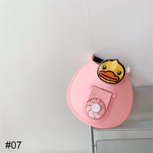 Load image into Gallery viewer, Cute Cartoon Sunscreen with Fan Sunshade Hat Parent Child Summer Sun Hat USB Charging Outdoor Sunscreen Cap