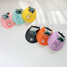 Load image into Gallery viewer, Cute Cartoon Sunscreen with Fan Sunshade Hat Parent Child Summer Sun Hat USB Charging Outdoor Sunscreen Cap