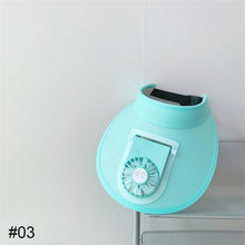 Load image into Gallery viewer, Cute Cartoon Sunscreen with Fan Sunshade Hat Parent Child Summer Sun Hat USB Charging Outdoor Sunscreen Cap